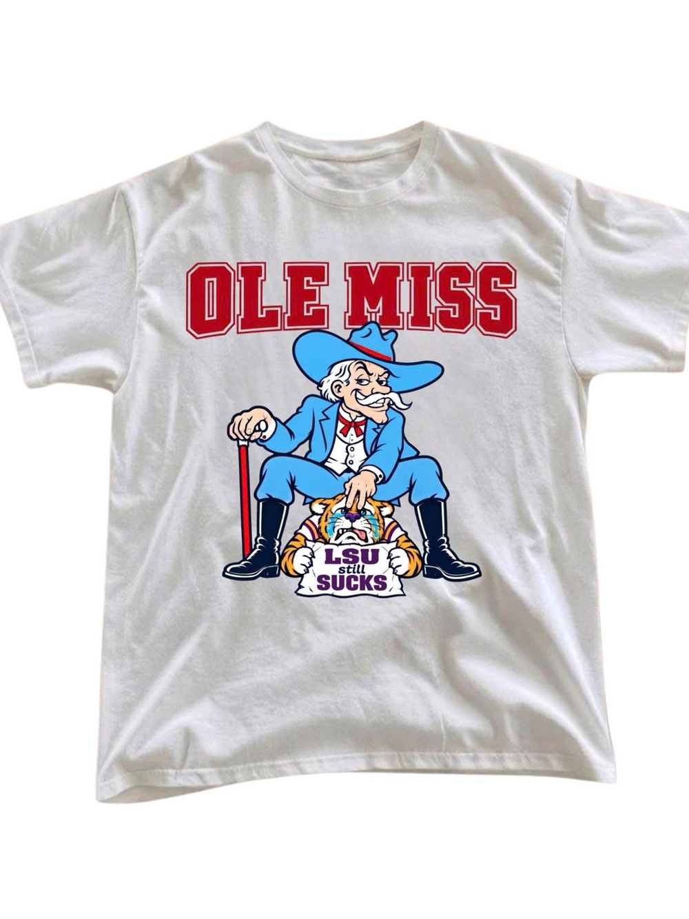 Ole Miss Mascot Win Football Graphic Tee